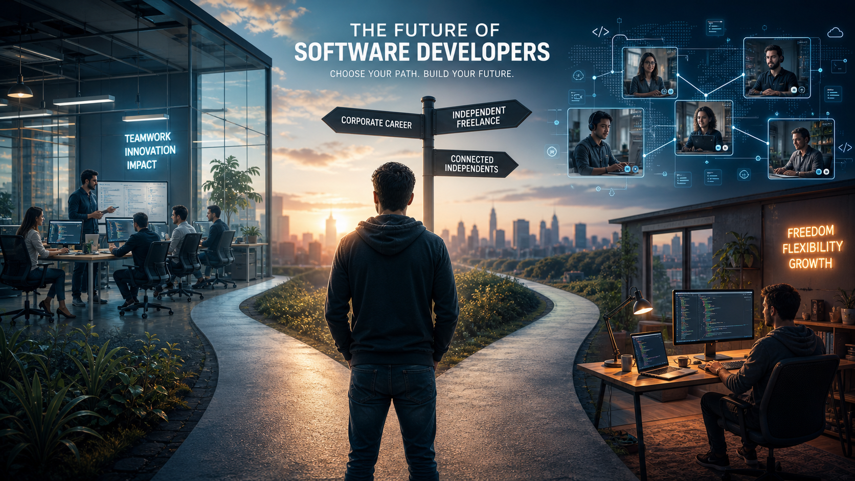 Will the Future of Developers Look More Like Freelancers, One-Person Companies, or Traditional Employment?
